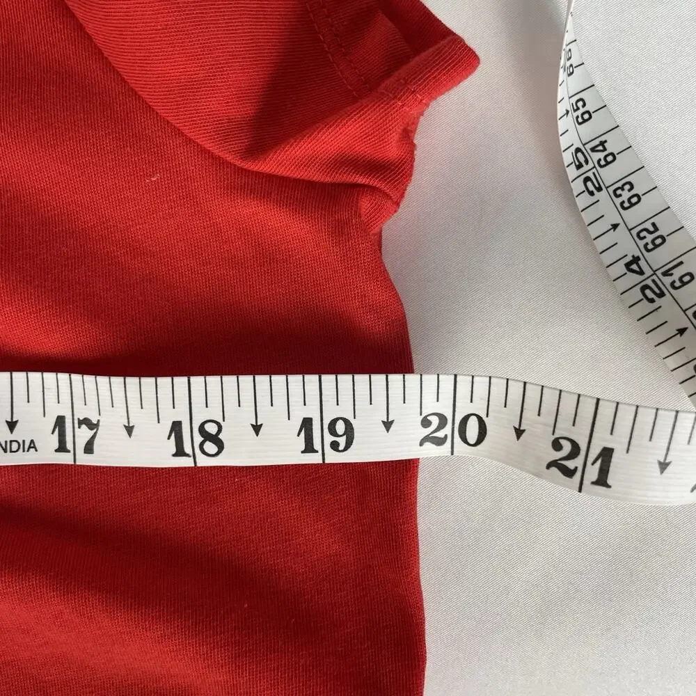 Women’s Red Nike Run Dri Fit Short Sleeve Shirt, Size Large